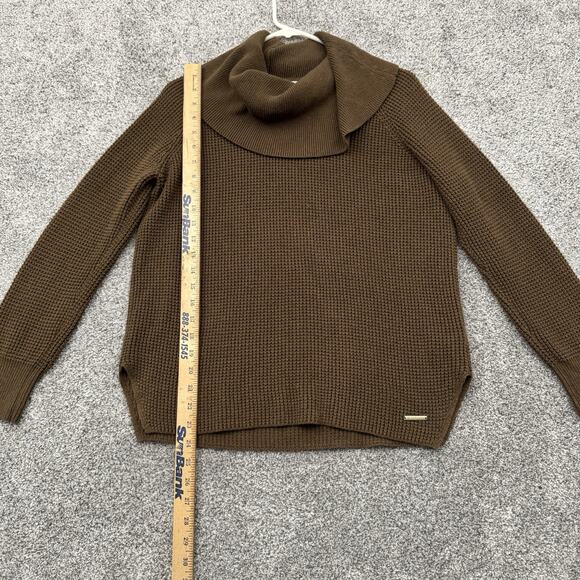 Michael Kors Sweater Womens Medium Cowl Neck Layering Slouchy Minimalist Grandpa - Picture 2 of 8